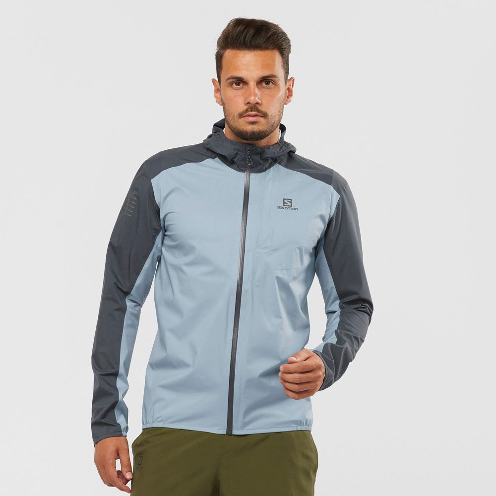 SALOMON BONATTI 2.5L Philippines - Men's Jackets - Ashley Blue | 428930-WIB